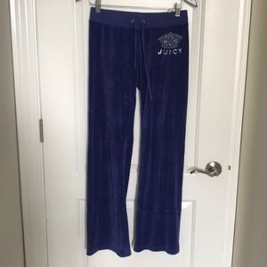 Juicy couture velour pants Size XS